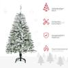 Artificial Christmas tree, snow effect, flame retardant, hinged construction, green/white