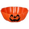 Halloween Salad Bowls Pumpkin Lamp Shape Dish Decoration Plate Ornament Orange Container Basket Tray Office