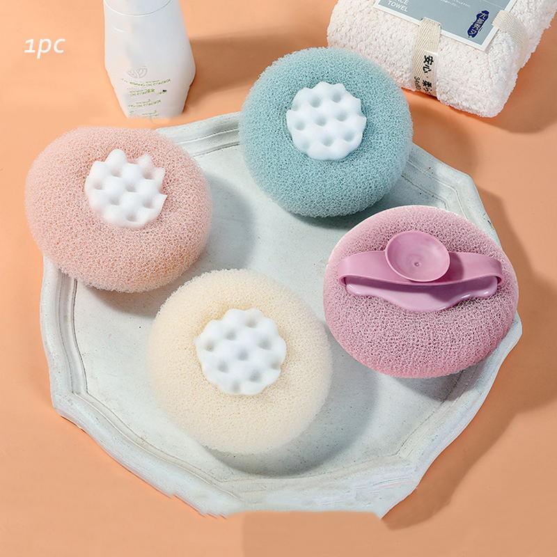 1 шт. Пилинг-щетка для душа SPA, мягкий мочалка-шар для тела, очищающая мочалка, пена для очищения тела, массажная щетка для душа, мягкая массажная щетка для ванны