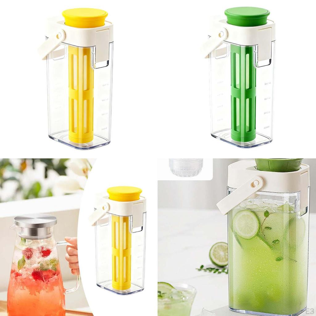 1 Liter Cold Brew Coffee Maker, Reusable Refrigerator Water Jug, Leak Beverage Dispenser for