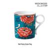 Wedgwood Crimson Peony Green Mug