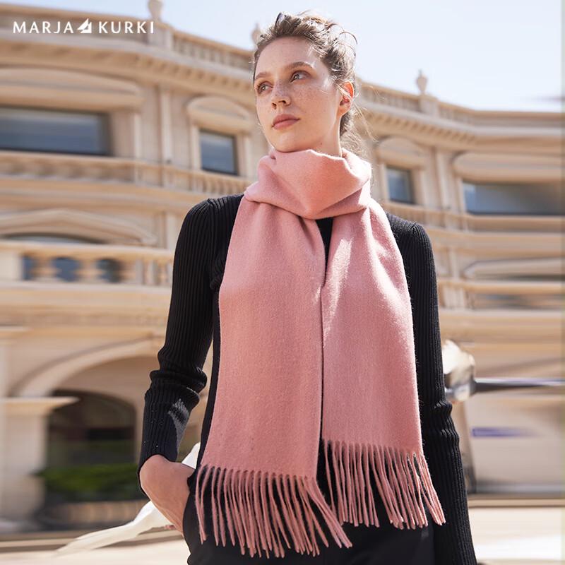 Женский зимний шарф из чистого кашемира MARJA KURKI