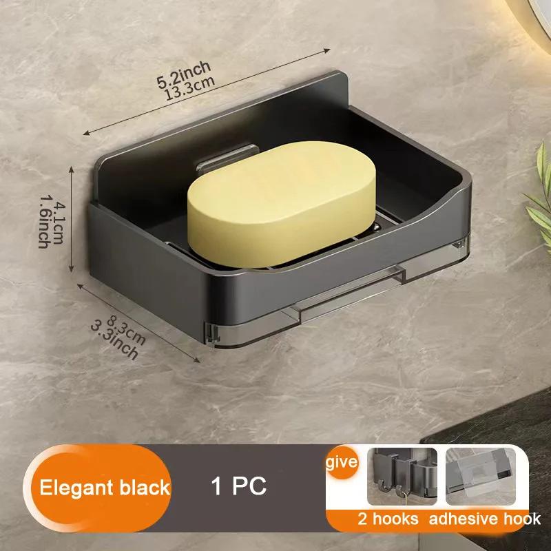 Держатель для мыла в ванной комнате, настенный держатель для мыла, органайзер, мыльница с двойным сливом, аксессуары для ванной комнаты