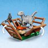 LEGO Игровой набор «Мир Юрского периода» с фигурками велоцирапторов Синего и Беты для детей от 6 до 9 лет