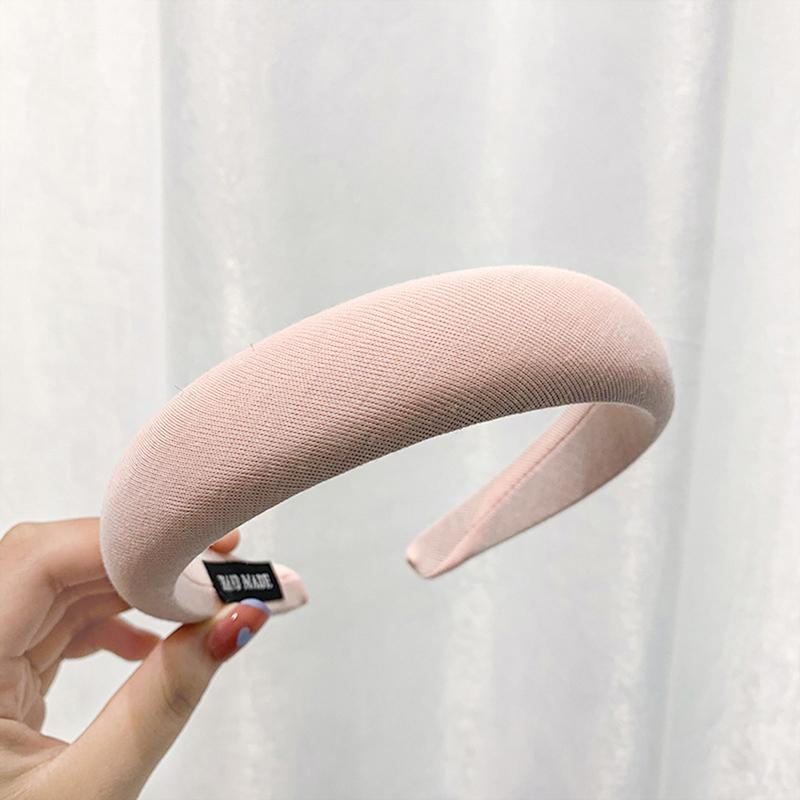 Мягкие повязки на голову, женские толстые бархатные обручи для волос, повязка для волос из губки для девочек
