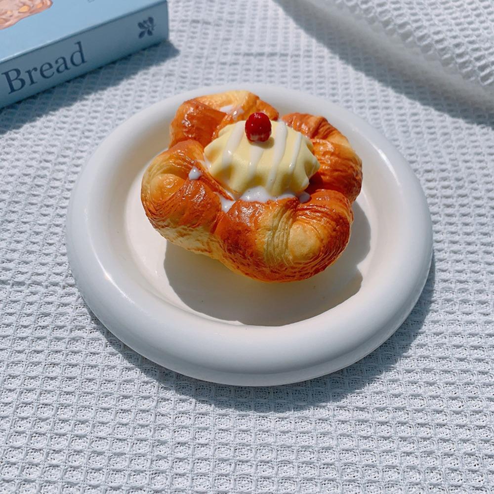 Foam Like Waffle Cake Squishy Glossy Topping Pastry Look Slow Rising Squishy Realistic Cute Soft Bread Squishy Stress Relief