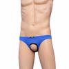 Howe Ray Open Front Sexy Mens Underwear Briefs Penis Hole Silk Panties For Men Gay Underpants Male Slips Crotchless Lingerie