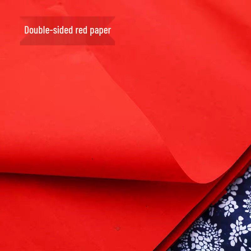 Большой красный двухсторонний вырез из бумаги для свадебного торжества для украшения крышки люка