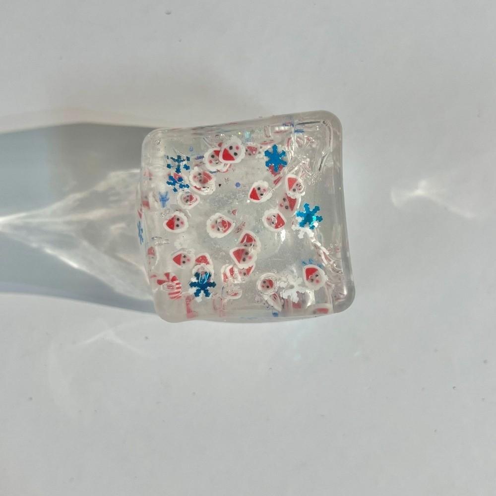 Stress Relief Pinch Block Toy Decompression Transparent Christmas Toy Christmas Gift