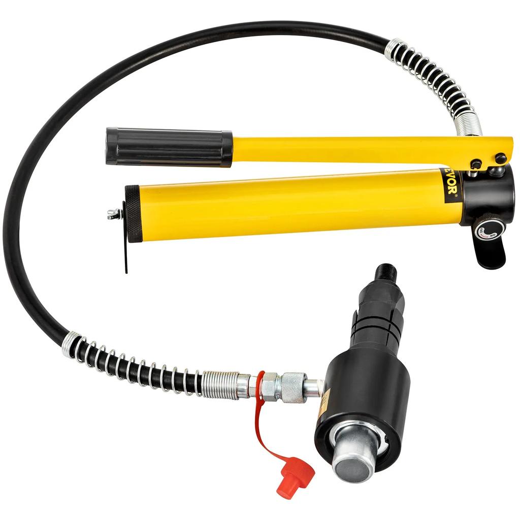 VEVOR Hydraulic Exhaust Pipe Expander, 4.1 to 10.8 cm size, 10 T Manual Hydraulic Pipe Stretcher w/4 Dies and 2 Storing Case for Copper