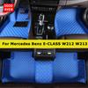 Custom Car Floor Mats For Mercedes Benz E-CLASS W212 W213 2009- E200-E500 Auto Carpets Foot Coche Accessorie