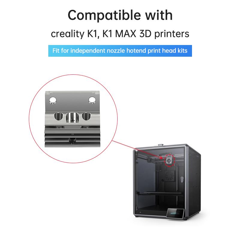 Радиатор Hotend Heat Sink, совместимый с радиатором из алюминиевого сплава Creality K1K1 MAX для 3D-принтера