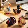 Adult Craft Kit Beads Tiny 3D Beaded Animal Kit, Cute DIY Beading with Colorful and Detailed Tutorial Instructions, 4 Designs Handmade Jewelry