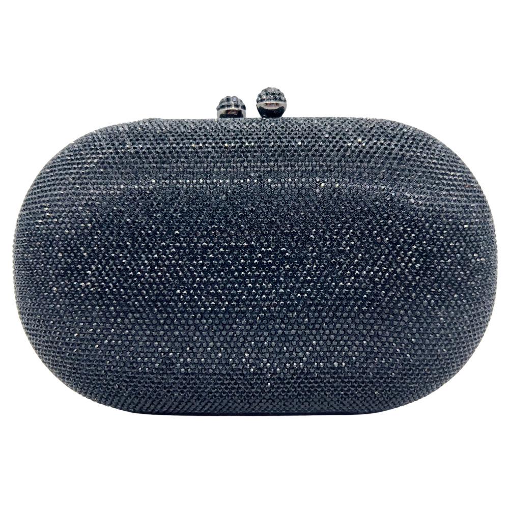 Клатч со стразами в наличии: Однотонная вечерняя сумка с бриллиантами