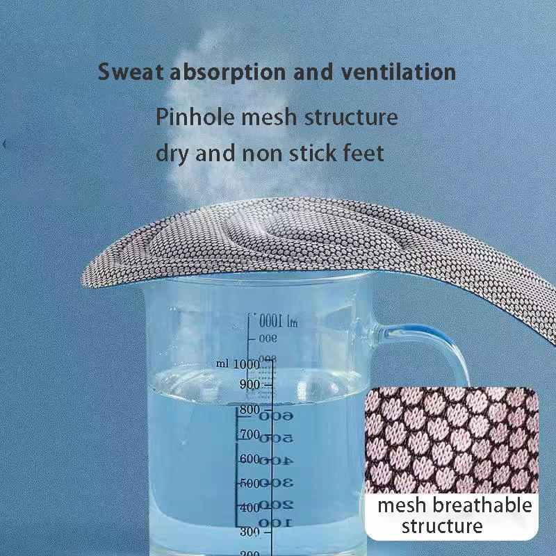 999 4D ортопедические стельки из пены с эффектом памяти для обуви, нано-антибактериальные дезодорирующие вставки для поглощения пота, спортивная обувь, подушечки для бега