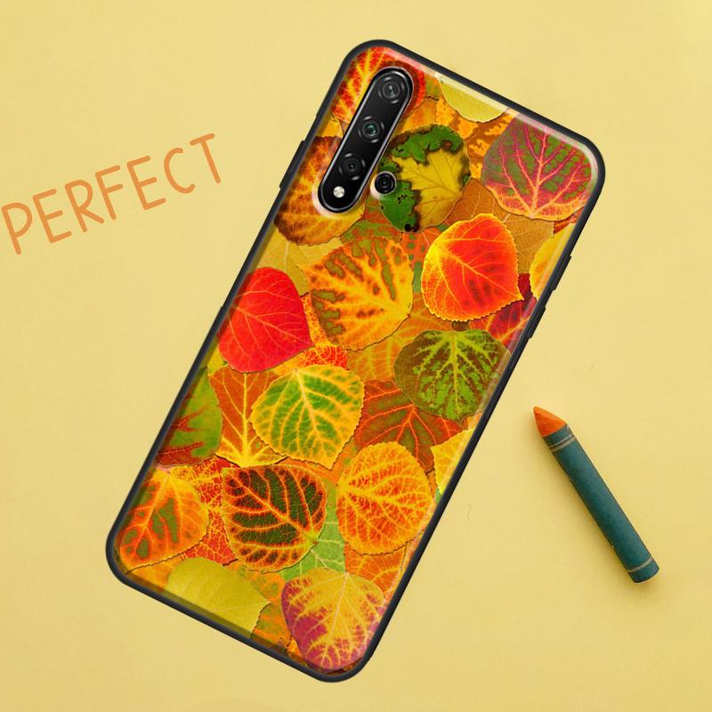 Autumn Leaves Case For Huawei Nova Y90 Y70 Y61 Y60 9 10 SE Nova 5T 11i 8i 7i 3i P20 P40 P30 Lite P60 Pro