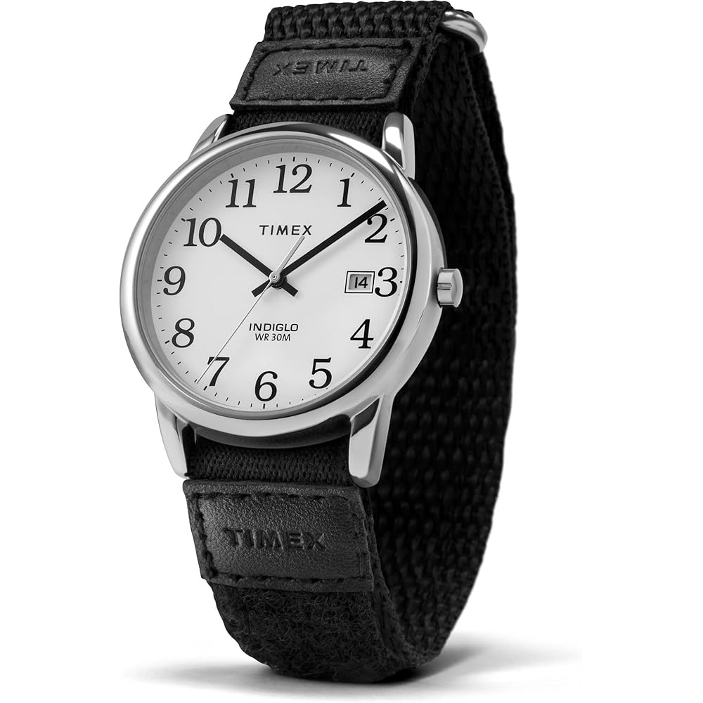 Мужские кварцевые часы Timex Easy Reader с минеральным стеклом, белым циферблатом и латунным корпусом