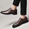 High Quality Brand Men Formal Shoes Men Oxford Genuine Leather Dress Shoes Fashion Business Men Shoes Pointed Wedding Shoes