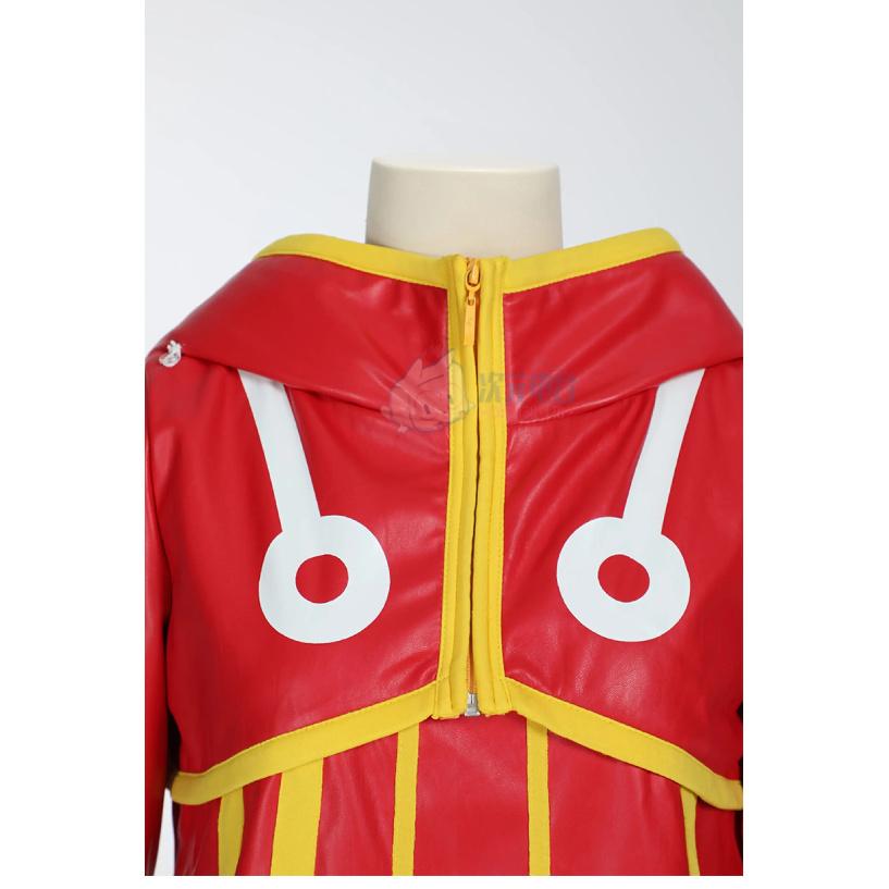 Monkey D Luffy Egghead Cospaly Costume Anime OP Red leather coat skirt hat shoe cover Halloween party cute woman man uniform