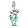 925 Silver Christmas Charms Santa Claus Reindeer Snowflake Beads for Necklace Bracelets DIY Jewelry Gifts