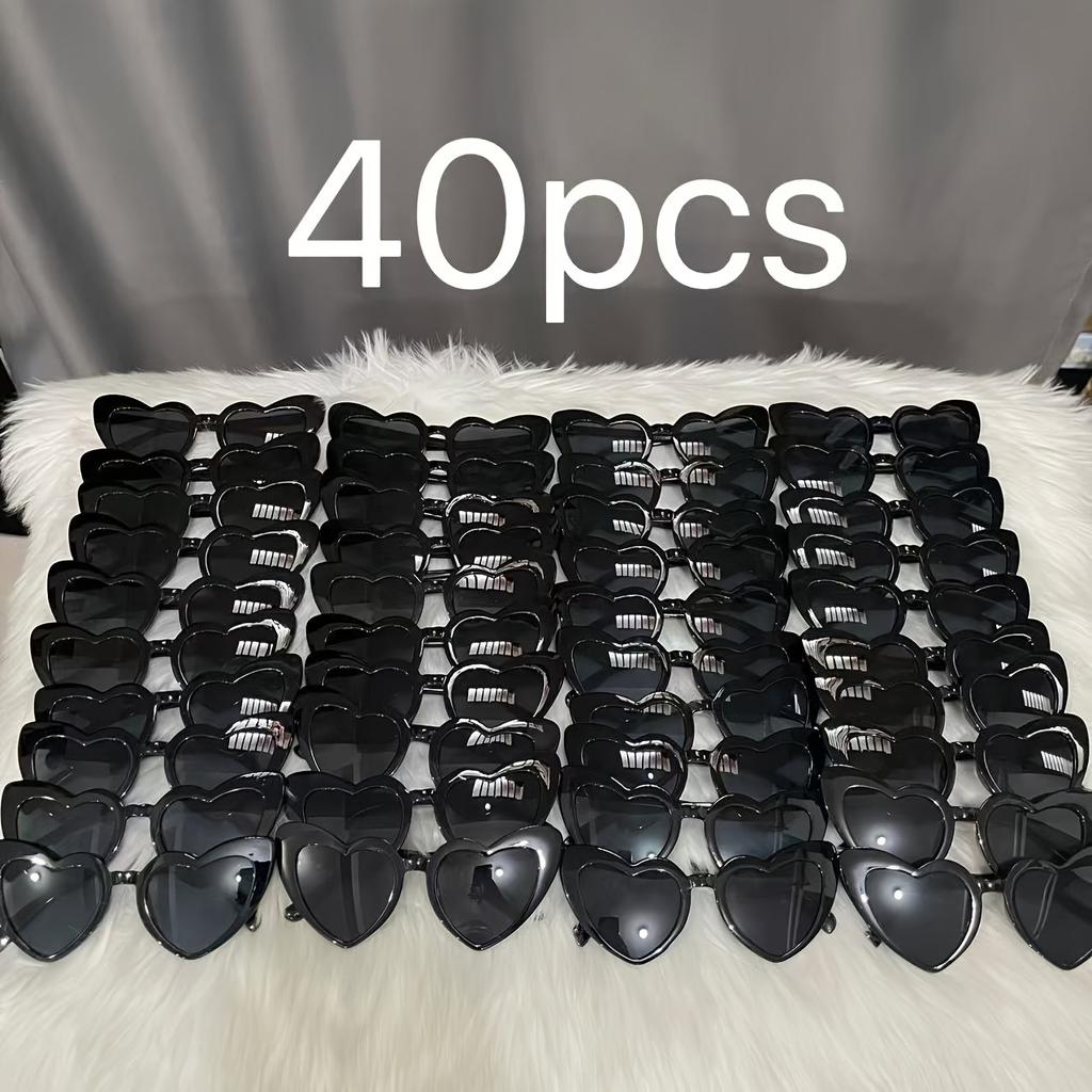 40 шт. Очки в форме сердца Свадебная вечеринка Подарок на день рождения Подарок на день рождения Мальчишник Вечеринка Принадлежности Хэллоуин Рождественский подарок