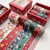 6 Pcs/Box Kawaii Christmas Cartoon Decoration Tape Paper Washi Masking Tape Creative Scrapbooking Stationery School Supplies