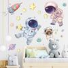 Cute Space Astronaut Wall Stickers For Kids Nursery Room Wall Decor Removable