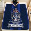 Custom Name New Zealand Warriors Flannel Blanket, High quality Comfortable for All Seasons, Home Decor, Warmth and Comfort