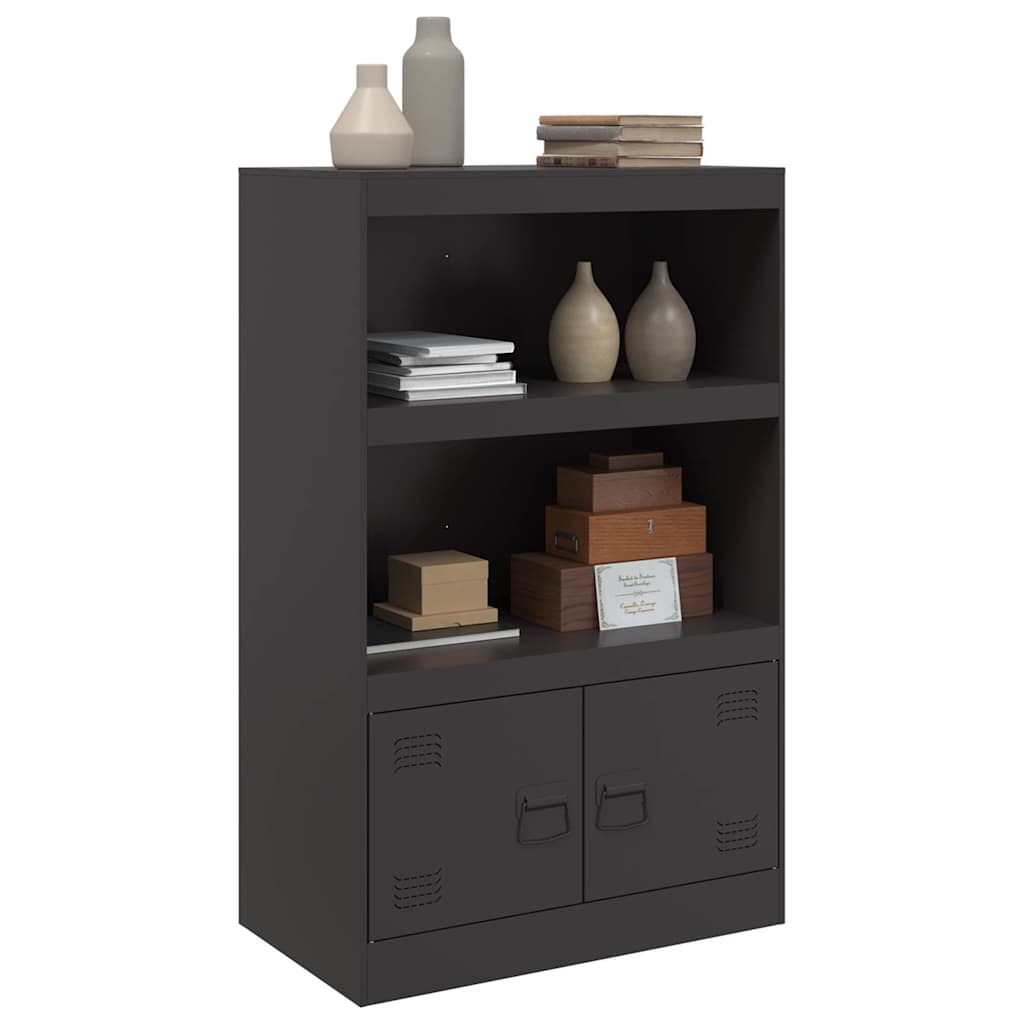 Sideboard Black 67 x 39 x 107 cm Steel