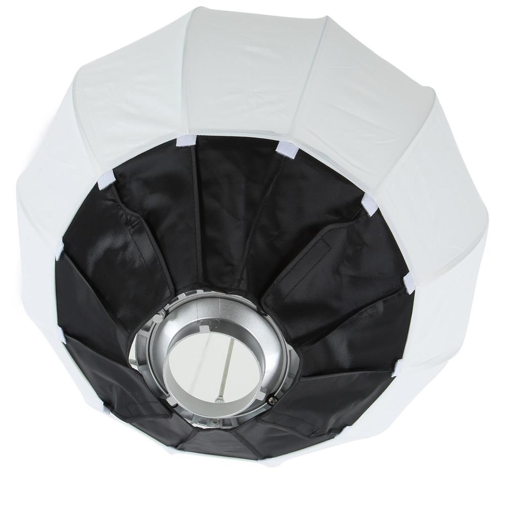 Фонарный стиль Складной софтбокс для крепления Bowens Портативное освещение Сферический софтбокс 65см 25.6дюйм