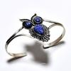 Lapis Lazuli Gemstone 925 Silver Plated Handmade Jewelry Cuff Bangle
