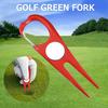 Golf Divot Repair Tool Aluminum Alloy Green Fork with Magnetic Ball Marker Golf Accessories for Men Women Golfers