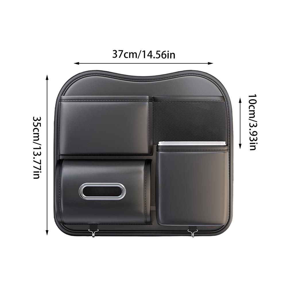 Органайзер для заднего сиденья автомобиля, контейнер для хранения салфеток на заднем сиденье автомобиля, автомобильный мусорный бак, кожаный автомобильный мусорный бак для автомобиля