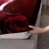 Комплект из 3 предметов романтичной простыни на резинке с принтом «Любовь с розами», мягкий, удобный, дышащий, комплект постельного белья, протектор для матраса, для спальни, гостевой