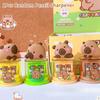 Kawaii Портативная точилка для карандашей Capybara Креативная точилка для карандашей с мультяшным рисунком Офисные школьные принадлежности Канцелярские принадлежности для студентов Подарки