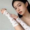 Сексуальные готические перчатки без пальцев, длинные, с ажурным узором, длинные перчатки, перчатки без пальцев, для танцев