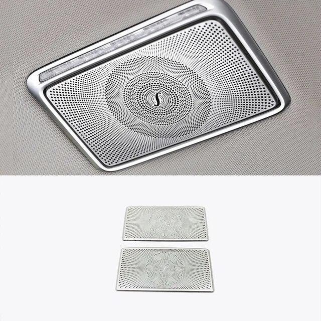 For Mercedes Benz S Class S320 S350 W222 2014 - For Stainless Car Door Inner Speaker Audio Horn Cover Trim Accessories