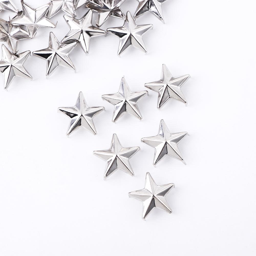 Nailhead for Hat,Bag,Clothes Releasable Quality DIY Studs Star Rivets Sewing Decor Garment Supplies