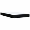 Box Spring Bed with Mattress Black 120 x 190 cm Fabric