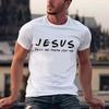 Jesus He'll Be There for You Men's T Shirt Graphic Cotton T-shirt Tops Tee Easter Day Clothes Religious Man Clothing