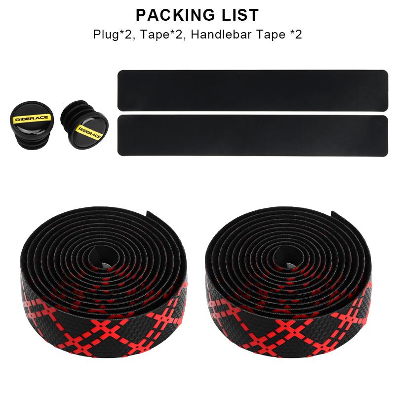 Велосипедная обмотка для руля с 2 заглушками для баров, противоскользящая, амортизирующая, ремни для шоссейного велосипеда, полиуретан + ЭВА, гоночная обмотка, удобная, мягкая