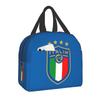 Италия Figc Изолированная сумка-ланч-тоут для женщин Итальянский Футбол Портативный охладитель Термо-ланч-бокс Дети Школа Дети