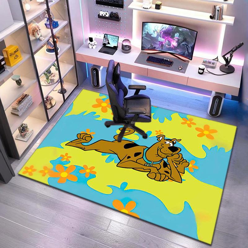 Halloween cartoon comedy adventure movie Scooby-Doo carpet is suitable for living room and bedroom doormats office balcony decorative carpet V7