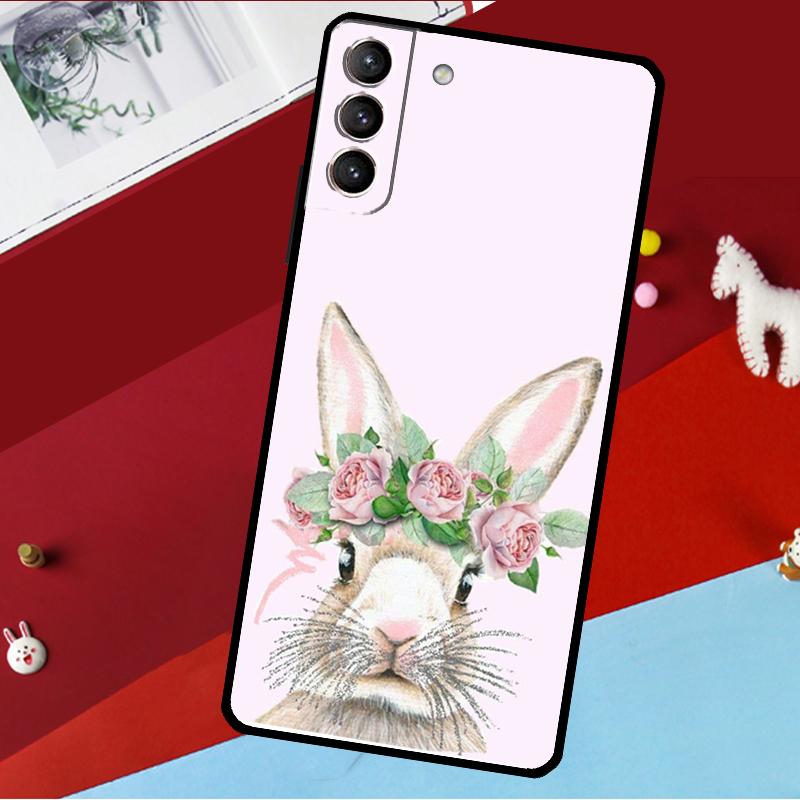 Милый Заяц Кролик Чехол Для Samsung Galaxy S25 S23 S22 S20 S24 Ultra S9 S10 Plus S21 FE S25 FE Чехол Для Телефона