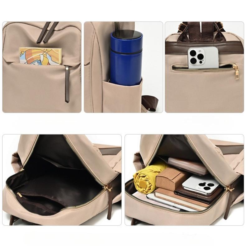 2025 Новый женский рюкзак Легкий дорожный рюкзак для отдыха Нейлоновый простой рюкзак для поездок на работу Студенческий школьный рюкзак