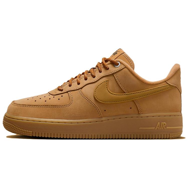 Nike Air Force 1 Slip Resistant Abrasion Resistant Low top Skateboard Shoes Women's Brown FZ7372-200(Team56-)