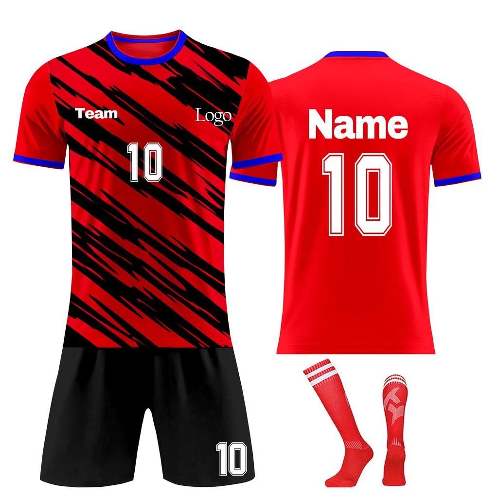 Personalised Shirts Kit Mens Girls With Name Number Custom Football Jerseys For Boys Training Suit