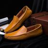 Plus Size Men Leather Casual Driving Slip On Outdoor Flat Soft Comfortable Loafers Shoes