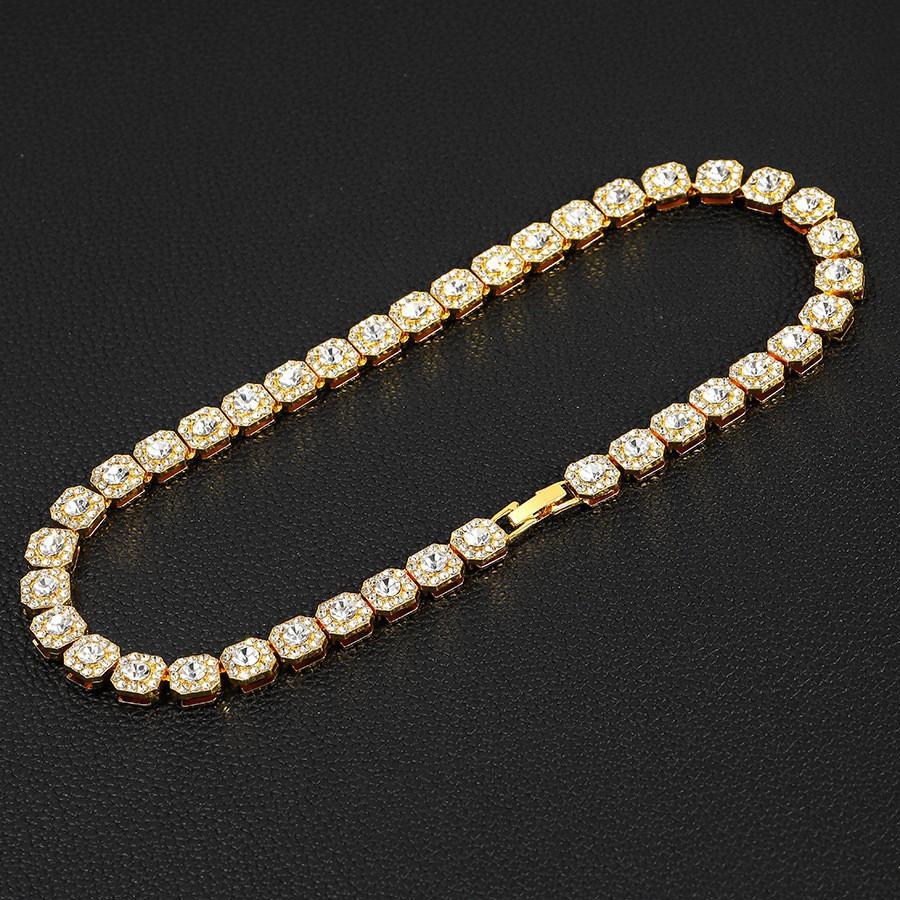 Light Luxury Perfect Round Alloy Rock Sugar Cuban Chain Personalized Necklace Collarbone Sexy Dancing Wear Rock Sugar Chain