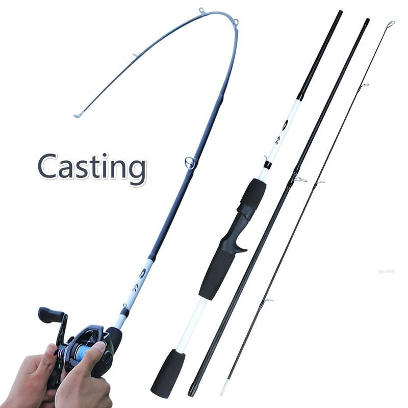 Удочки, 3 секции, дорожные спиннинговые удочки для литья, M Power Bass, форель, удочка